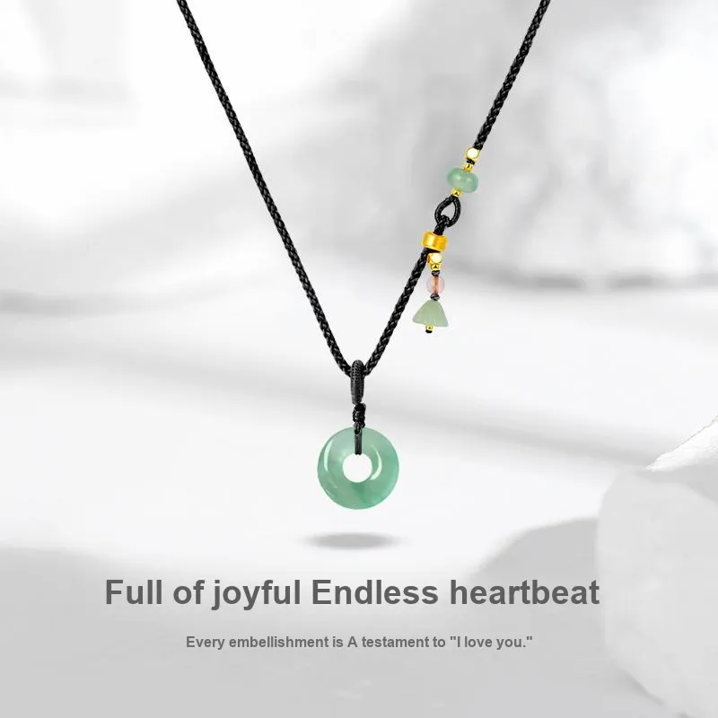 JUICY GRAPE African Emerald Jade Necklaces Unisex-1