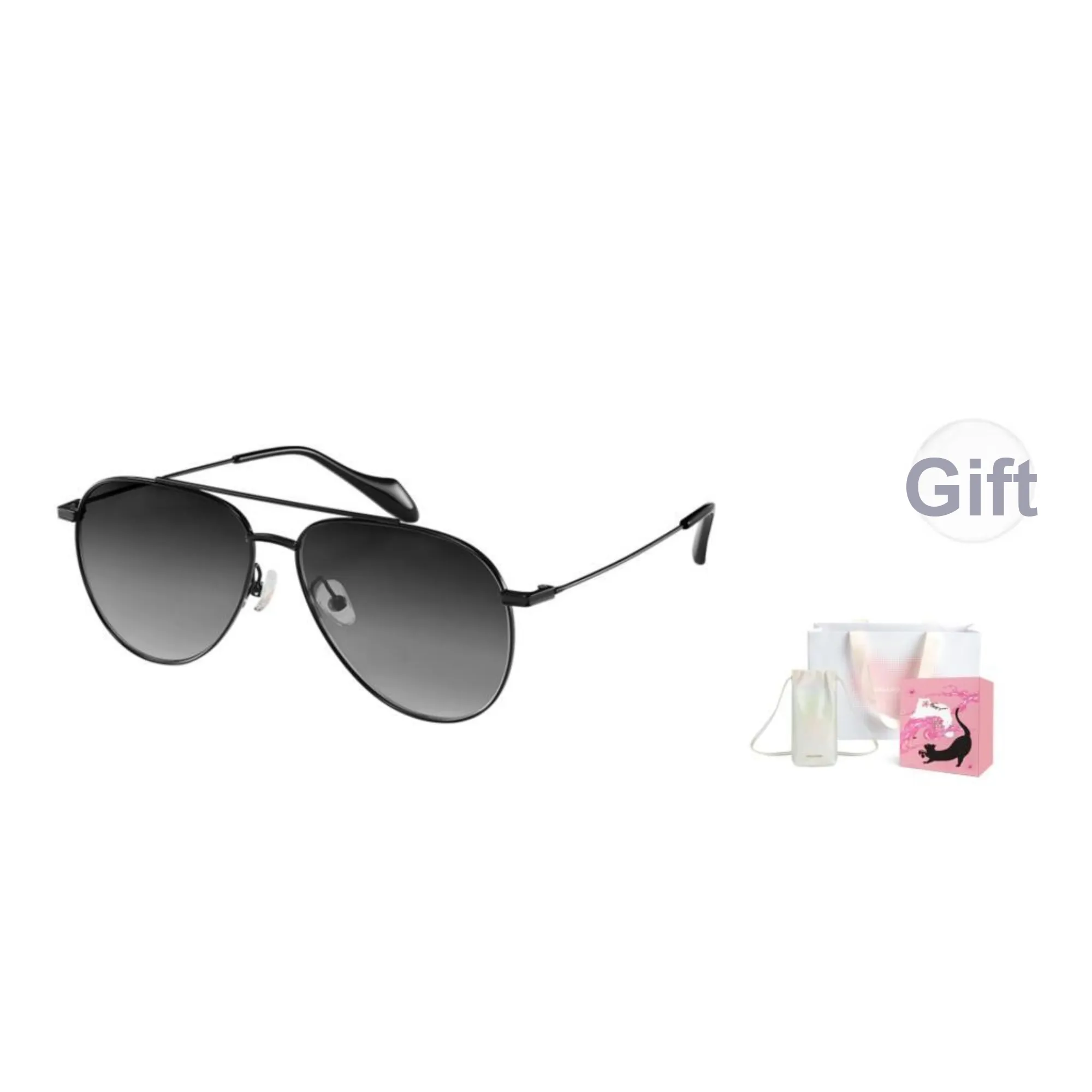 MUJOSH Aviator Double Layer Design Outdoor Sunglasses With Frog Shaped Frame Trendy And Cool Sunglasses Unisex