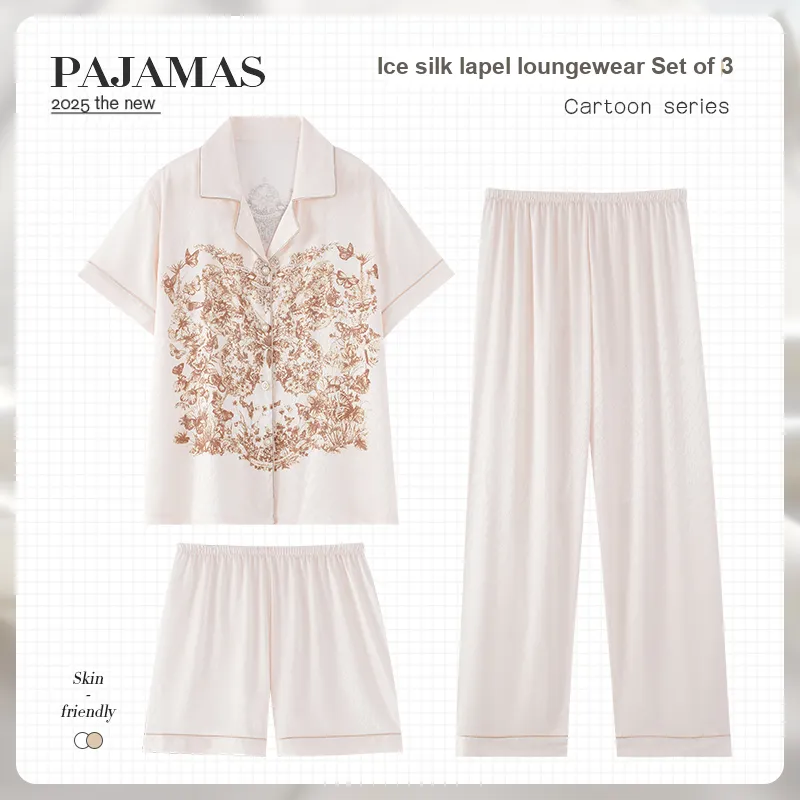 O'MESIK Pajama Set Women's White-1