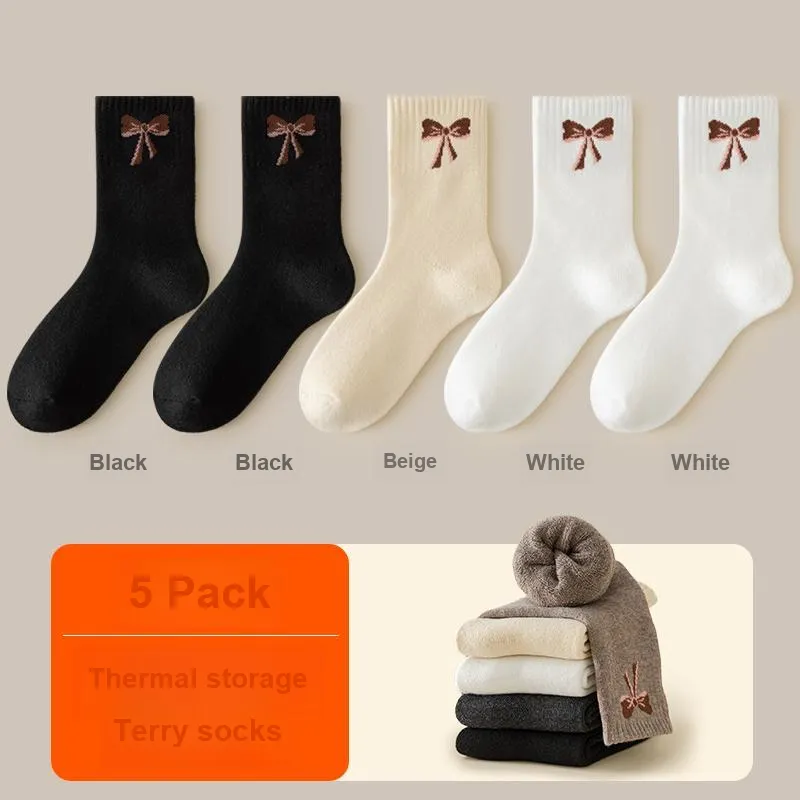H YXIANG Mid Calf Socks Women's Combo Set-27