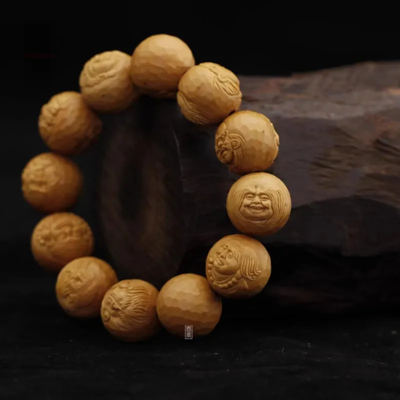ZHOUPAI Olive Pit Bracelets Unisex-3