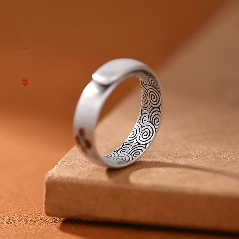 Happy Tide S999 Fine Silver Rings Women's Multicolor-4
