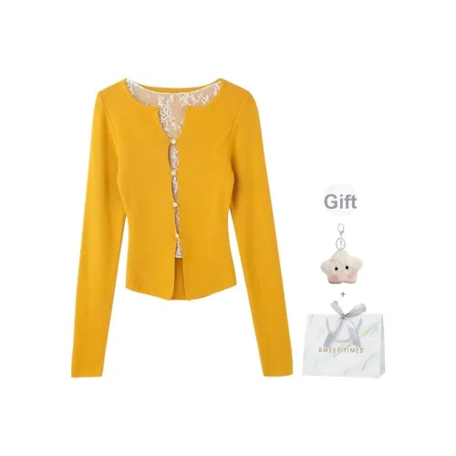 EVPGB Желтый Женский Трикотаж