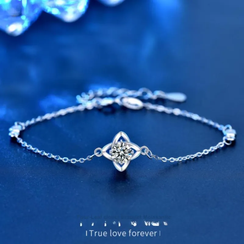 WUMZK 925 Sterling Silver Bracelets Women's-1