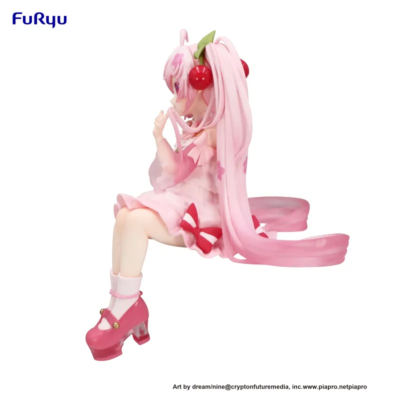 FURYU Hatsune Miku Bubble Pressed Surface Sakura Future 2025 Figure Bonus Gifts-2