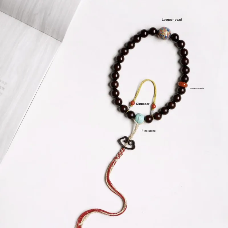 FANGYUANXIAOFU Rosewood Beaded Bracelet Unisex-7