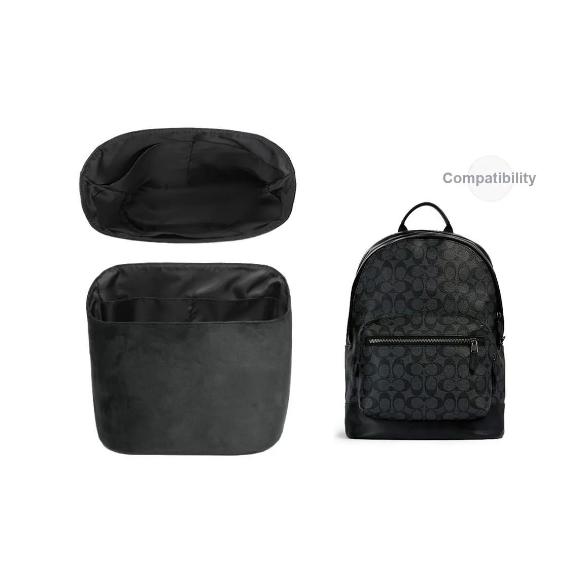 Lan Bao Fan Немецкий язык Флис Сумка Вкладыш Унисекс Черный