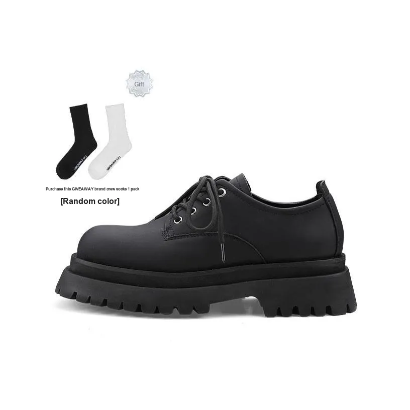HANQIAORIJI Black Blood Collection Dress Shoes Unisex Black