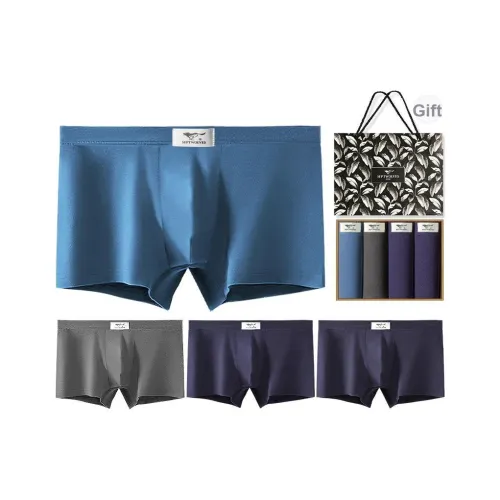 SEPTWOLVES Мужское нижнее белье 4 штуки набор в подарочной коробке + сумка для покупок