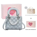 Blue with Heartbeat Box+Chanel-Inspired Makeup Bag