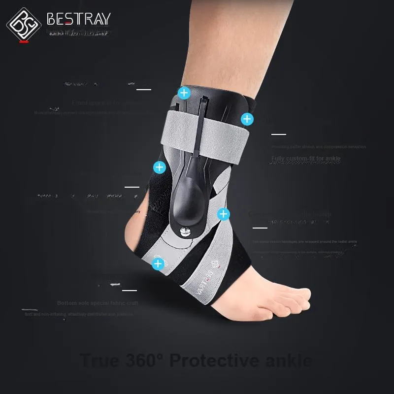 BESTRAY Ankle Braces Soccer Basketball Running Cycling Unisex Neoprene Polyester-7