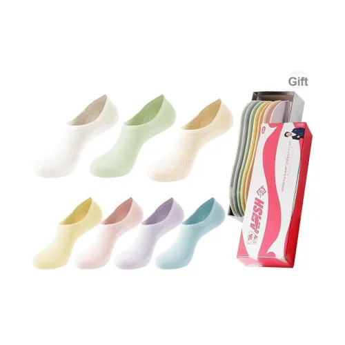 AFISH No Show Носки Женские Подарочная Коробка 7 Двойных Упаковок