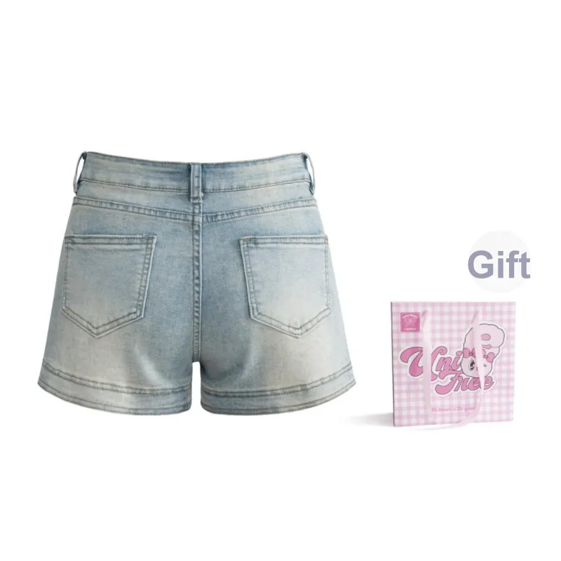 UNIFREE Denim Shorts Women's Blue-1