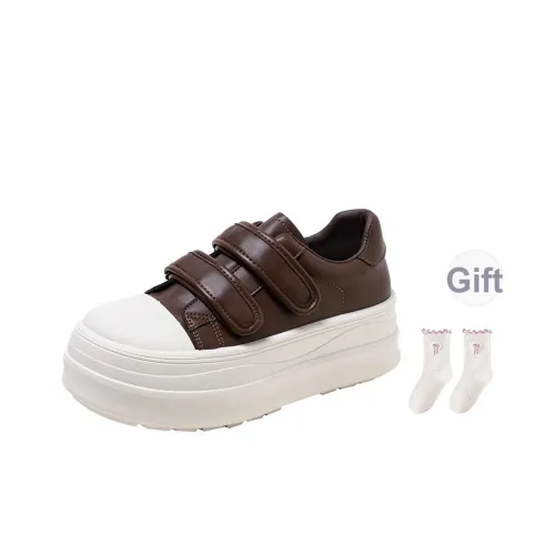 Happy Fish Покрытие Устойчивое к истиранию Увеличение Высоты Низкие Кроссовки для Скейтбординга Женские