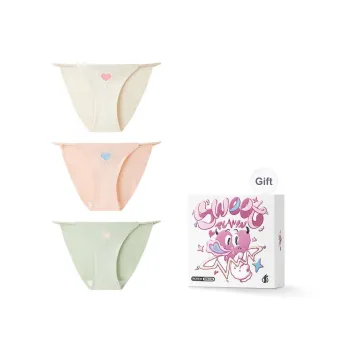 PLAN IN Low Rise Triangle Underwear Women's Combo Set