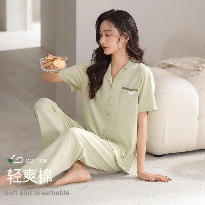 XIA.WA.ZHI.XIU Pajama Set Women's Gift Box Set Matcha-3