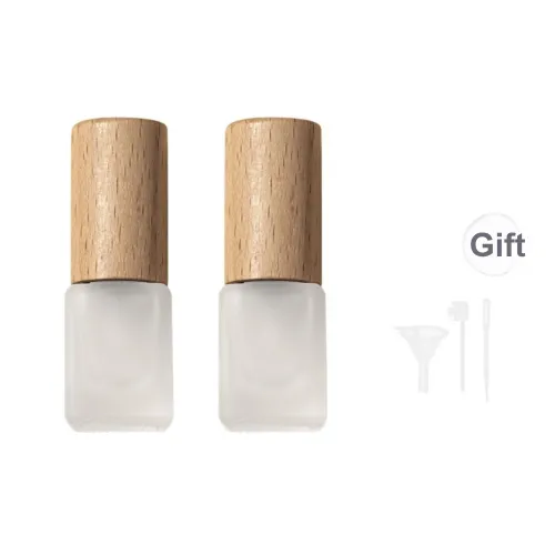 NILIYA Wood Grain Perfume High End Portable Bottles With Dividers Spray Refill Bottle