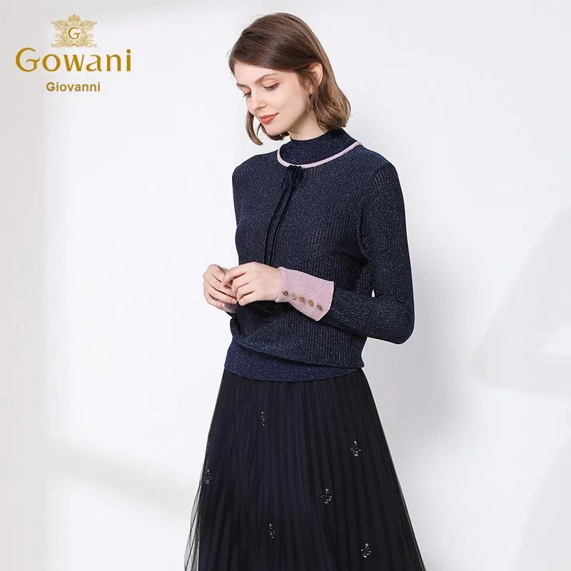 QIAOWANNI Knitwear Unisex Black-5