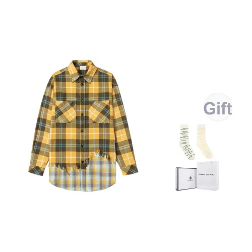 Charlie Luciano Рубашка Унисекс Желто-Синий