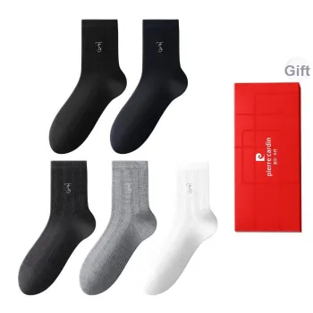 PIERRE CARDIN Mid Calf Socks Men's 5 Pack Box Included