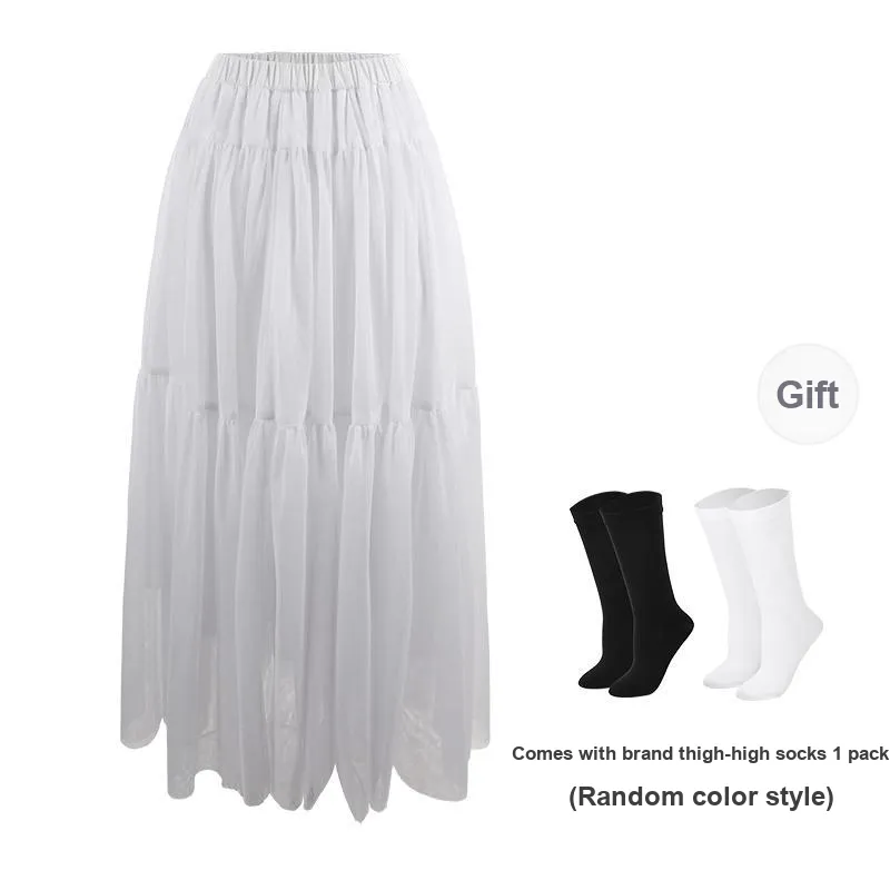 BSEVENI Casual Long Skirts Women's-3