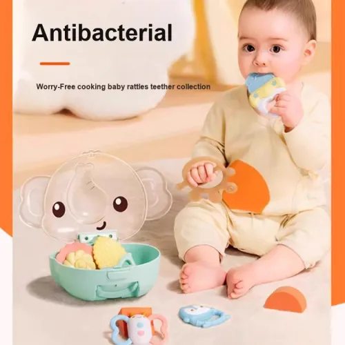 Auby Teethers Соска для прорезывания зубов для новорожденных с колоколом