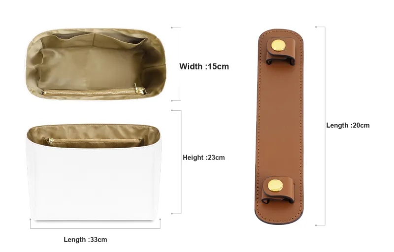 Lan Bao Fan Metal, DuPont Paper Liner, Alloy Extender Chain Bag Accessory Brown-19