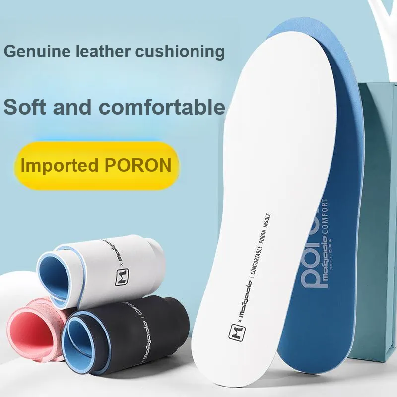 Maigaole Cow Leather Insoles Unisex-1