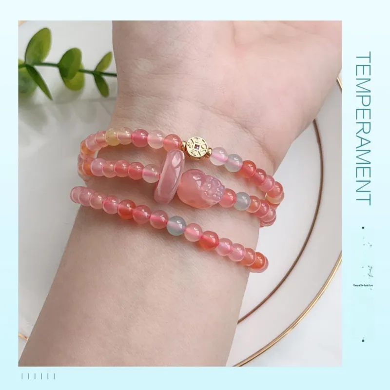 Oriental Jade Agate Bracelets Women's-4