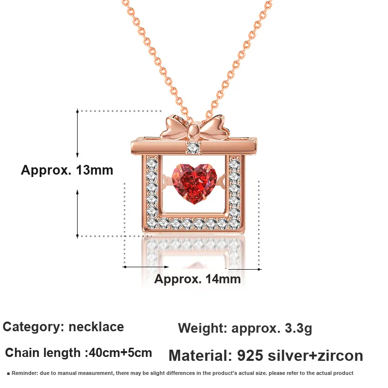 KEMLAIDA S 925 Sterling Silver Zircon Necklaces Women's-2
