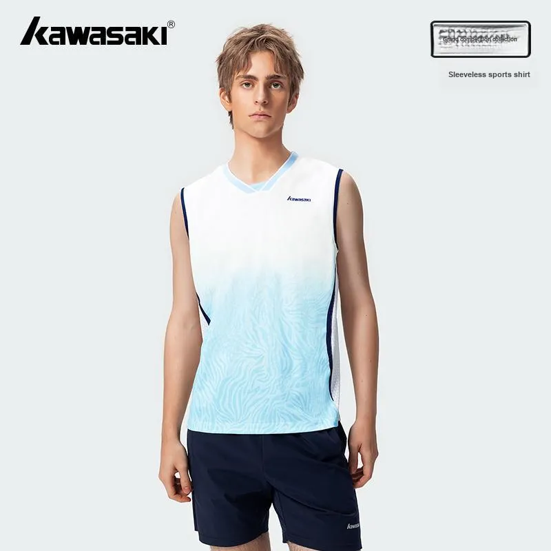 Kawasaki Basketball Jersey Men's Light Blue-5