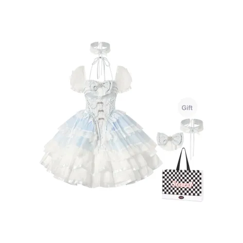 STARFEI Короткое платье с короткими рукавами женское