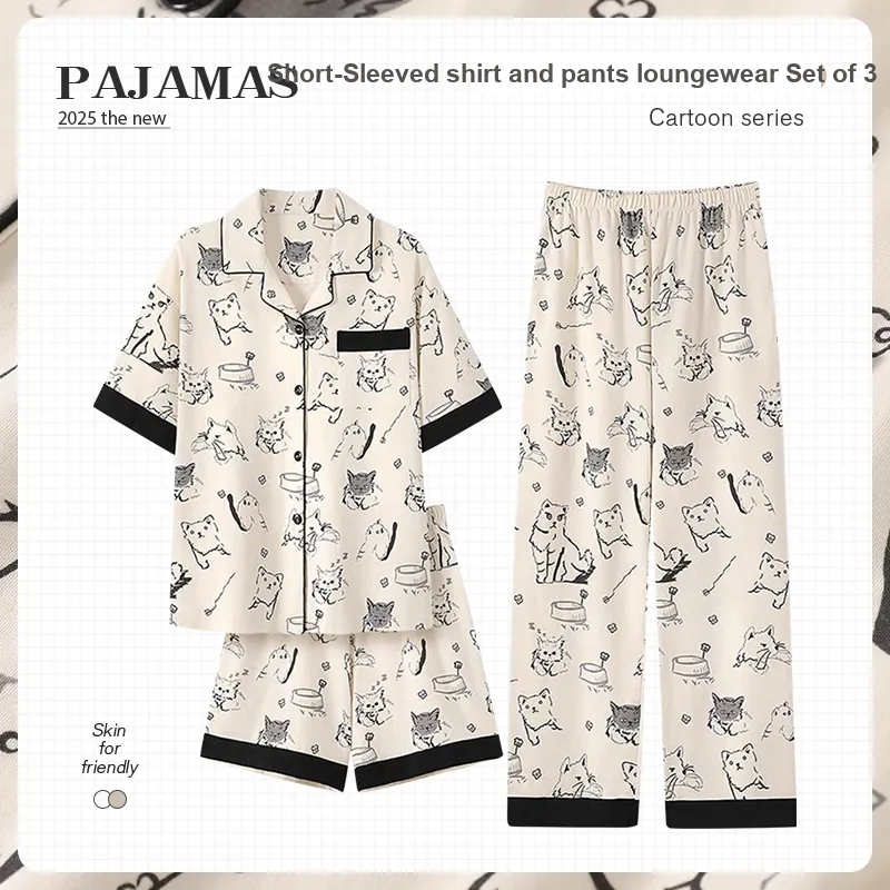 O'MESIK Pajama Set Women's Gift Box Set Apricot-1