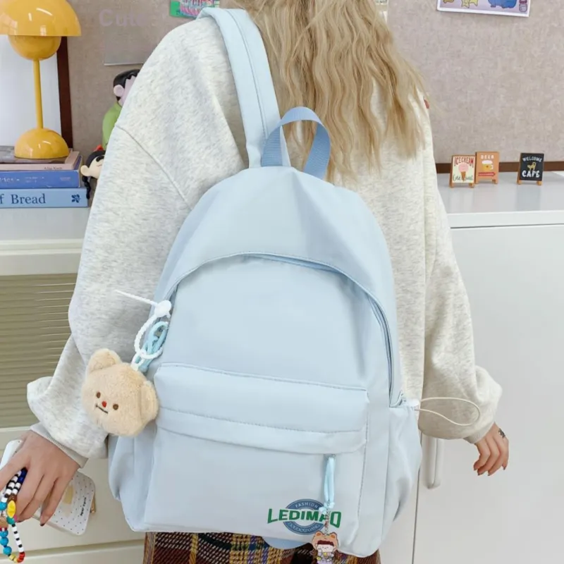 WICKBUEN Nylon Fabric Backpack Unisex Multicolor-24