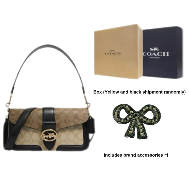COACH Women's Georgie 27 Shoulder Bag-6
