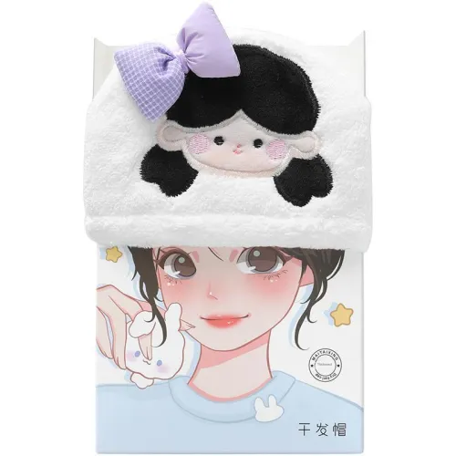 Goodgudi Bathing Shampoo Absorbent Thickened Quick Dry Hair Towel Coral