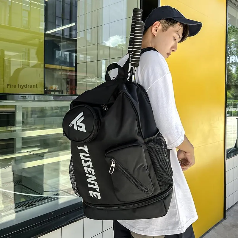 Yalu Nylon Backpack Regular Unisex Light Gray/Dark Gray/Black/Red-12