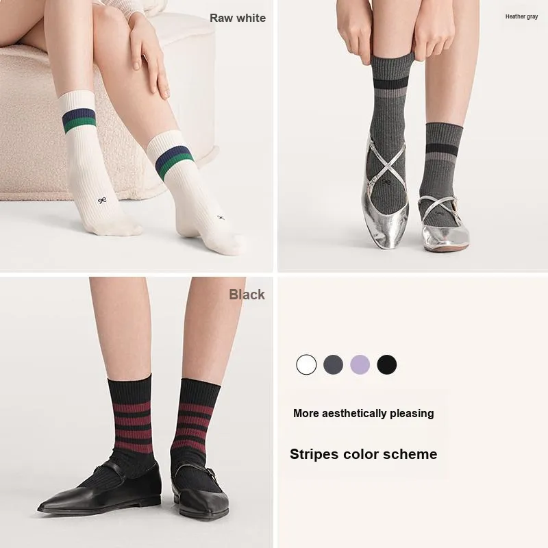 Ubras Mid Calf Socks Women's 2 Pack-5
