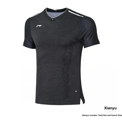 LINING Темный Фотиния Серый Мужской Бадминтонный Джерси