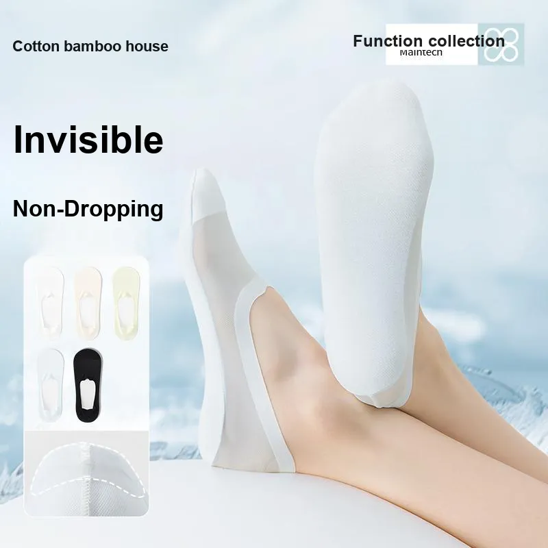 B&C.Room No Show Socks Women's 5 Pack-10