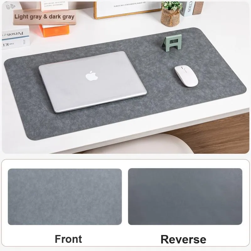 Mulinsen Vintage Leather Texture Double Sided Stain Resistant Extra Large Mouse Pad Office Computer Writing Leather Pad-5