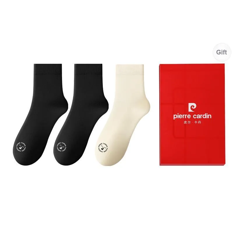 PIERRE CARDIN Mid Calf Socks Women's Box Of 3 Strips-8