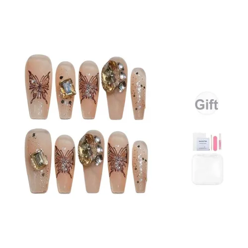 BDQC Мягкий Бабочка Осветляющий Ручной Инструмент для Ногтей 25 мм False Nail Средний ЛАДДЕР Телесный Однотонный Стиль Instagram