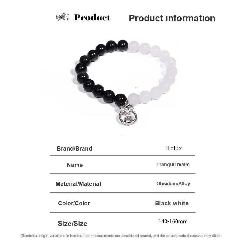 ILolu Obsidian Bracelets Women's-4