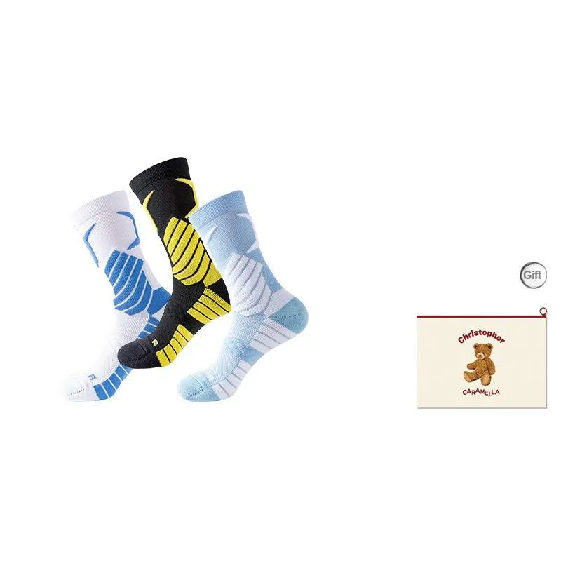Caramella Basketball Socks Men's Shopping Bag Combo Set-12