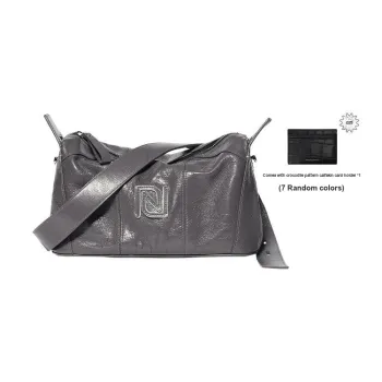 ROSA HERMOSO Oil Wax Stretch Top Grain Cow Leather Pillow Bag Crossbody Bag Unisex/Gender-Neutral Unisex