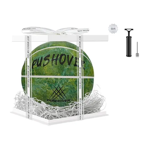 PUSHOVER PU Basketball Green Size 7 Training Unisex