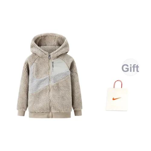 nike Куртки Пальто Перо-серый Подростки