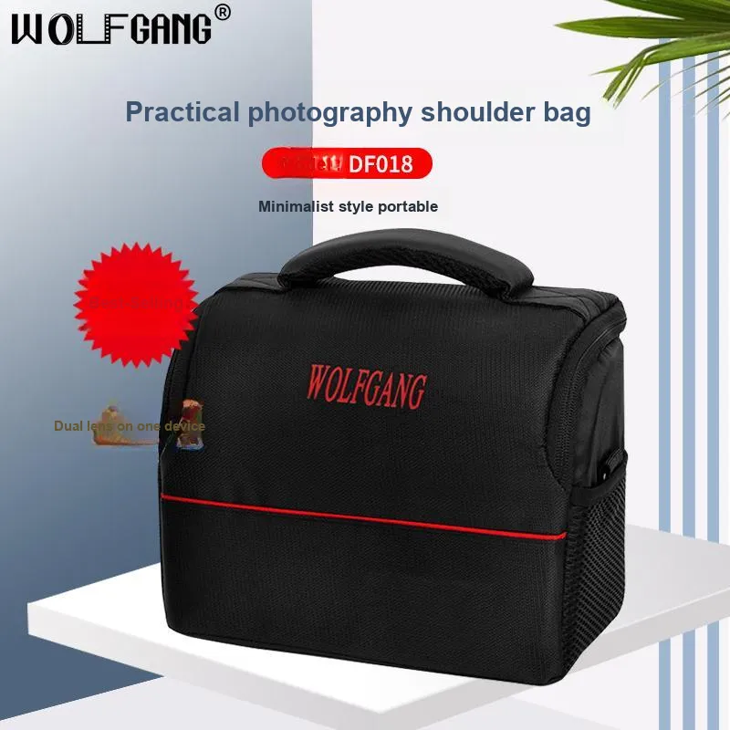 WOLFGANG Micro SLR Camera Bag DF002 One Shoulder Digital Storage Bag With Large Capacity-8