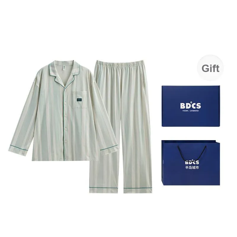 Peninsula City Pajama Set Men's Light Green-0